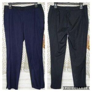 Eileen Fisher Womens color block‎ cropped organic cotton pants pockets size S